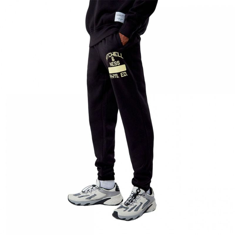 Mitchell & Ness Branded Fashion Graphic Sweatpants M PSWP5533-MNNYYPPPBLCK