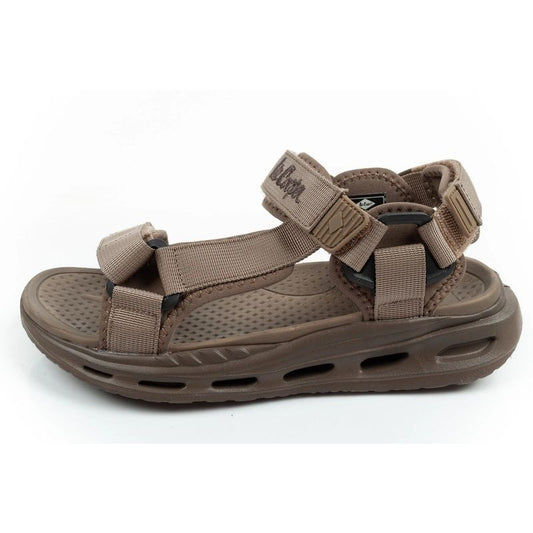 Lee Cooper men's shoes with velcro straps for summer beach sandals light green