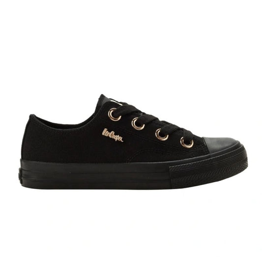 Lee Cooper women's sports shoes fabric sneakers stylish black