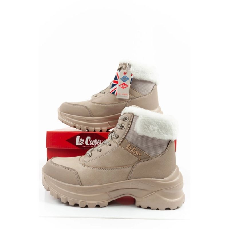 Lee Cooper women's winter trekking sports shoes Lee Cooper insulated beige