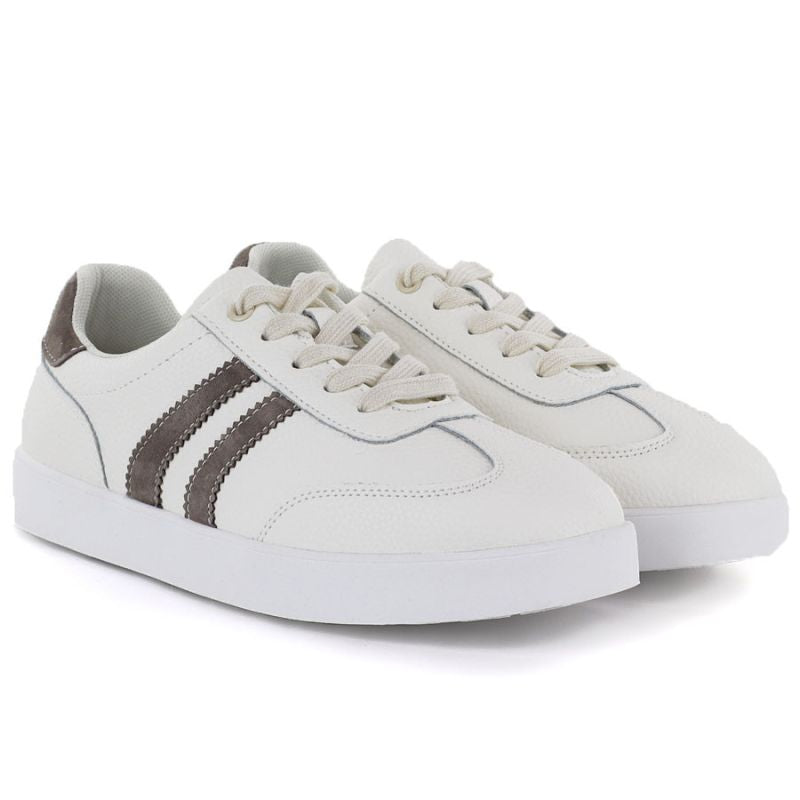 Cream women's leather shoes Vinceza 41505