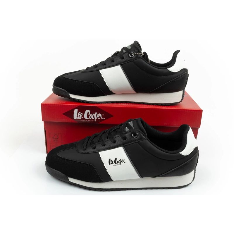 Lee Cooper sports shoes sneakers men's fashionable comfortable black