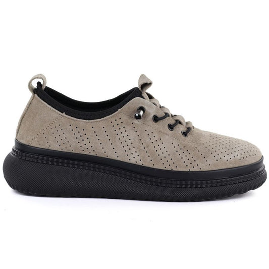 Leather openwork platform shoes fango Jezzi 26PB18-135