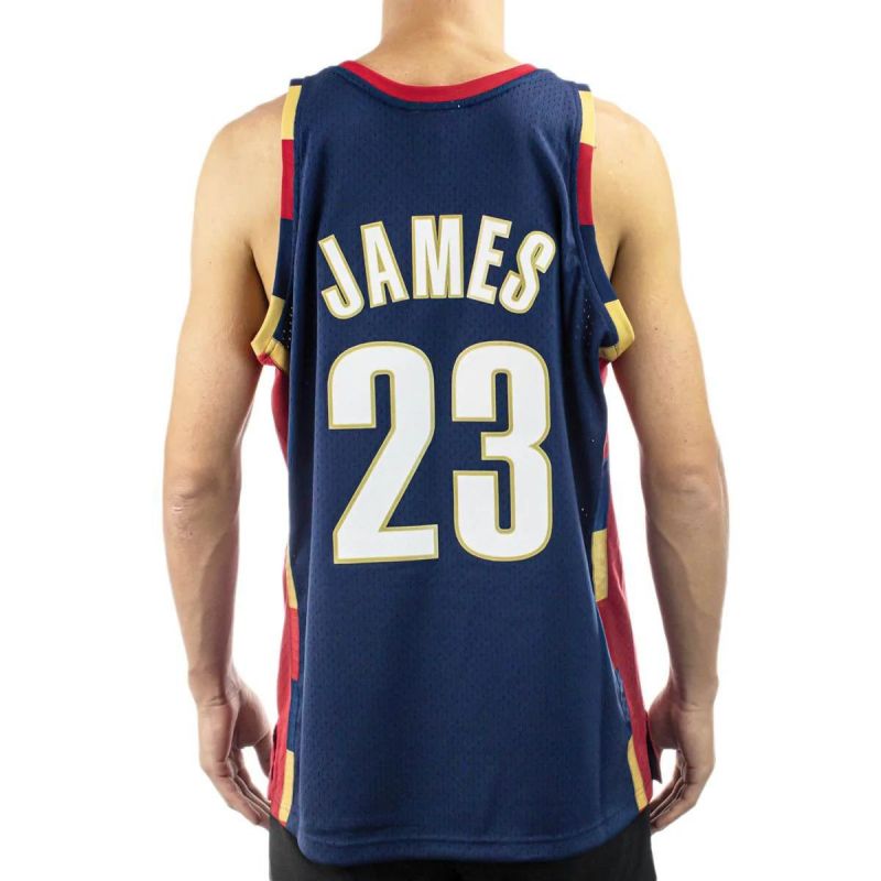 Mitchell &Ness Cleveland Cavaliers NBA Swingman Jersey Lebron James M SMJYGS18156-CCANAVY08LJA