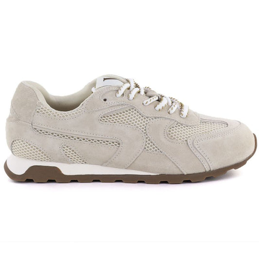 Women's beige suede leather shoes Vinceza 86426