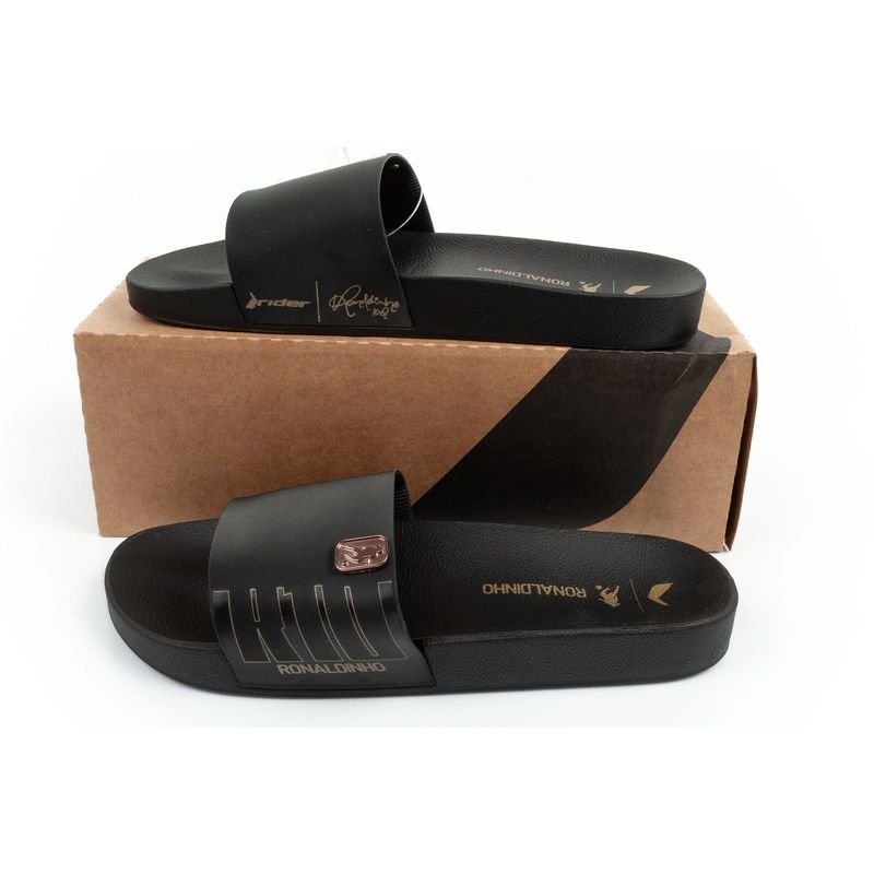 Rider men's sports shoes R10 Slide comfortable black slippers