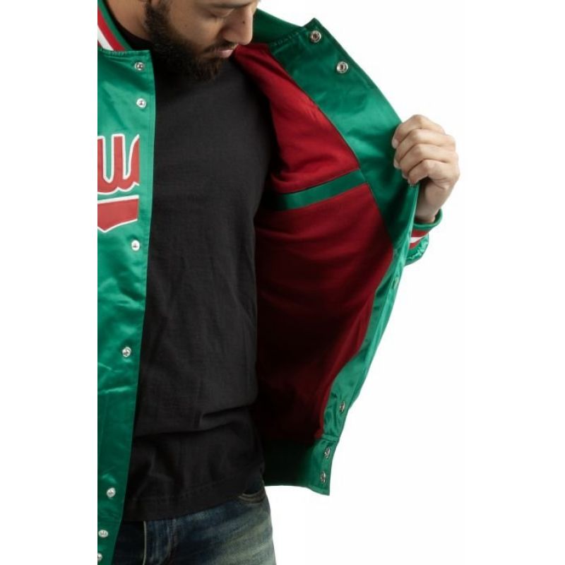 Mitchell & Ness NBA Milwaukee Bucks Lightweight Jacket M STJKMG18013-MBUDKGN