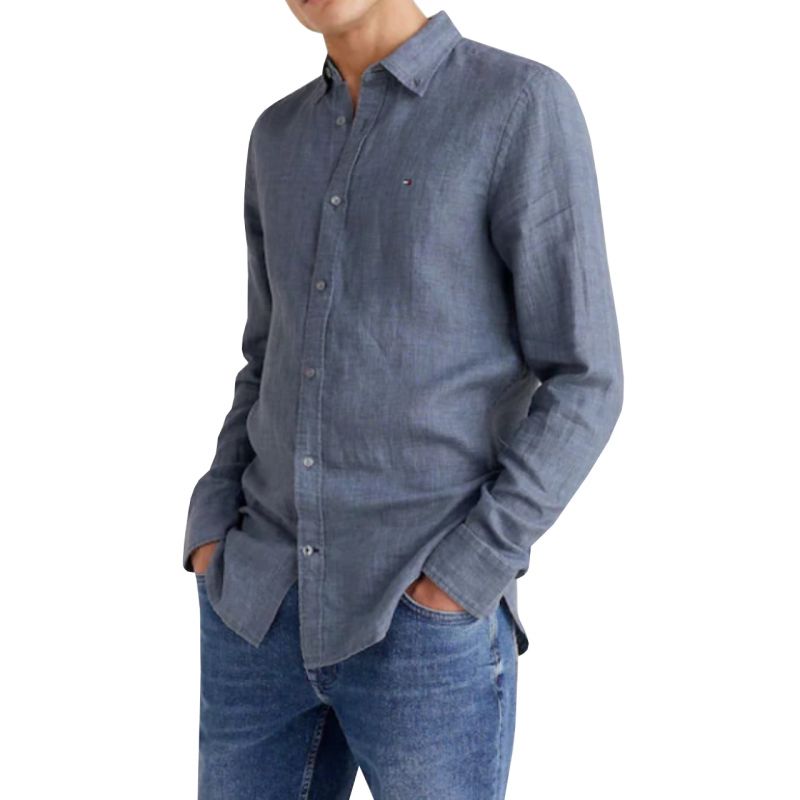 Tommy Hilfiger Pigment Dyed Linen shirt M MW0MW23147