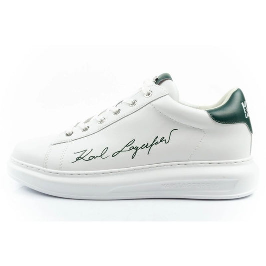 Karl Lagerfeld men's shoes sneakers Kapri natural leather white