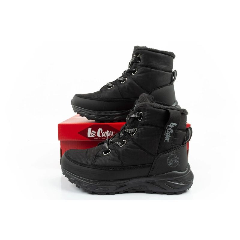 Lee Cooper women's winter hiking shoes, insulated, black
