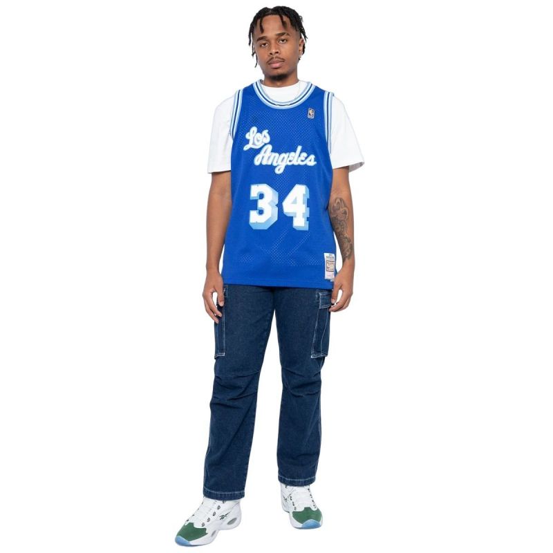 Mitchell & Ness NBA Swingman Los Angeles Lakers Shaquille O'Neal M T-shirt SMJYAC18013-LALROYA96SON