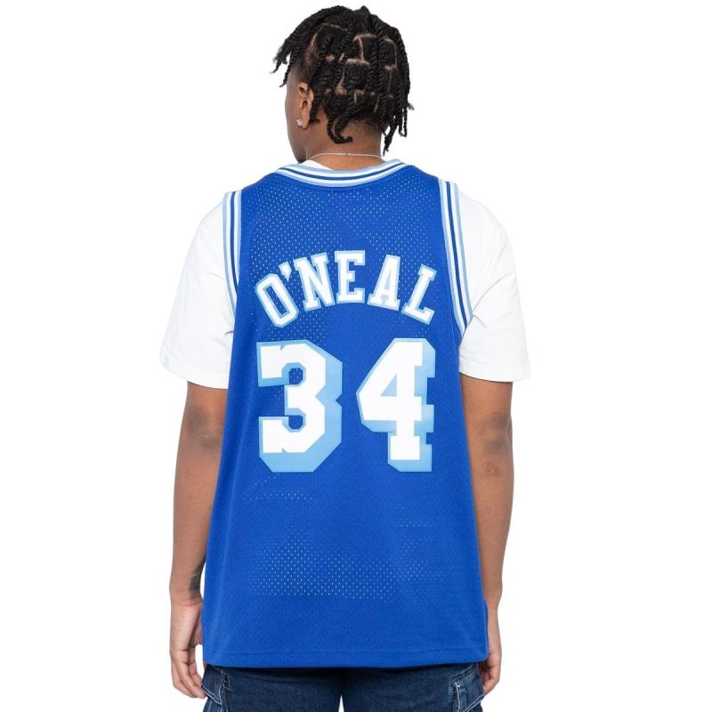 Mitchell & Ness NBA Swingman Los Angeles Lakers Shaquille O'Neal M T-shirt SMJYAC18013-LALROYA96SON