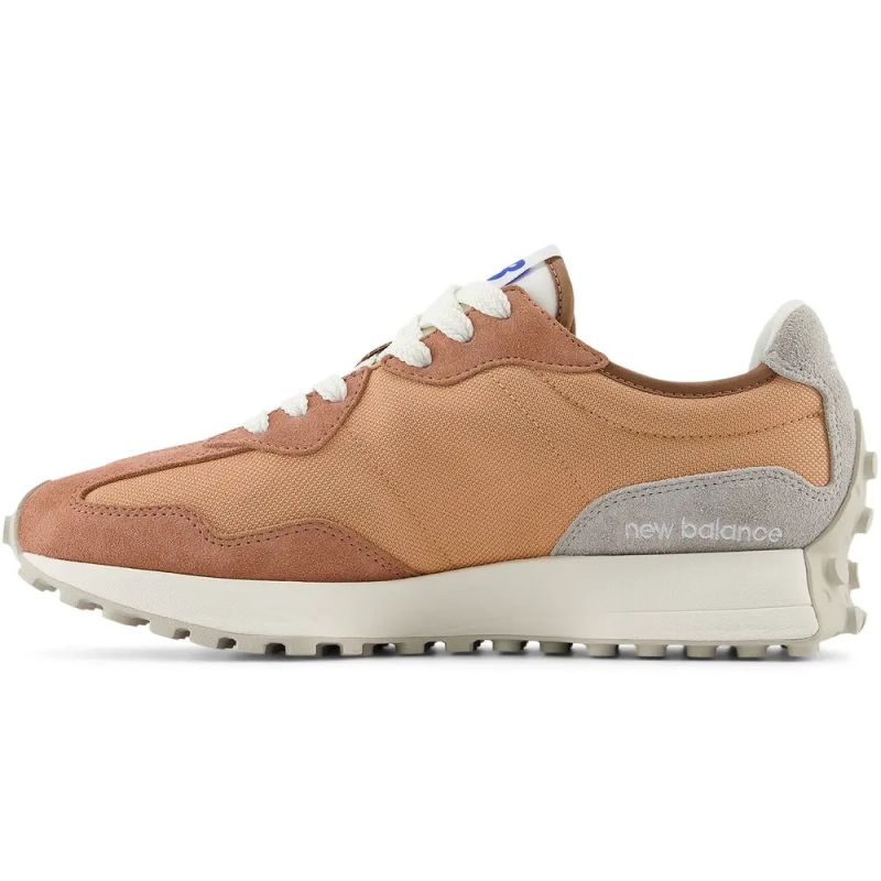 New Balance 327 sneakers, orange suede, women's/men's sports shoes (U327CI)
