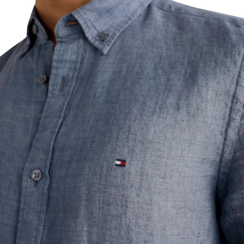 Tommy Hilfiger Pigment Dyed Linen shirt M MW0MW23147