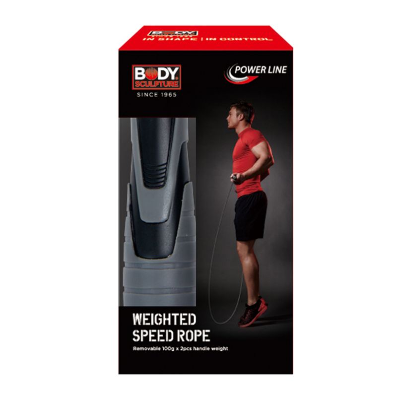 Speed skipping rope with 2 x 100g weights BK 256