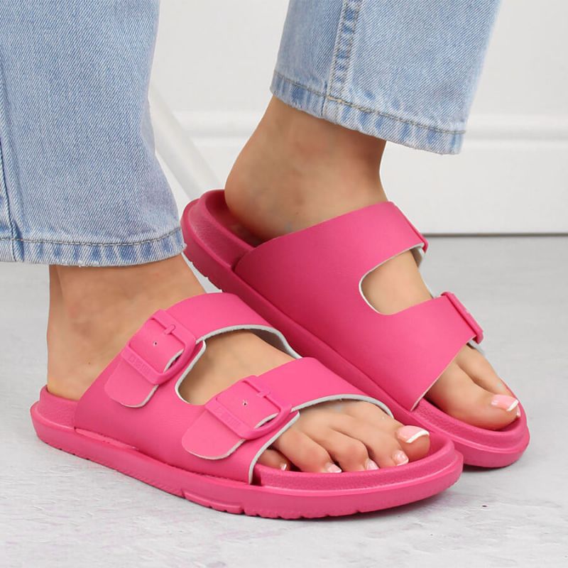 Big Star W INT2004E foam flip-flops with buckles, fuchsia