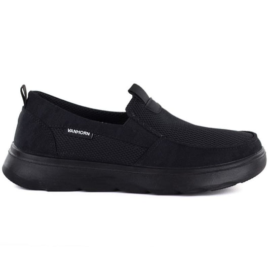 Men's slip-on shoes, black, Vanhorn WN32302
