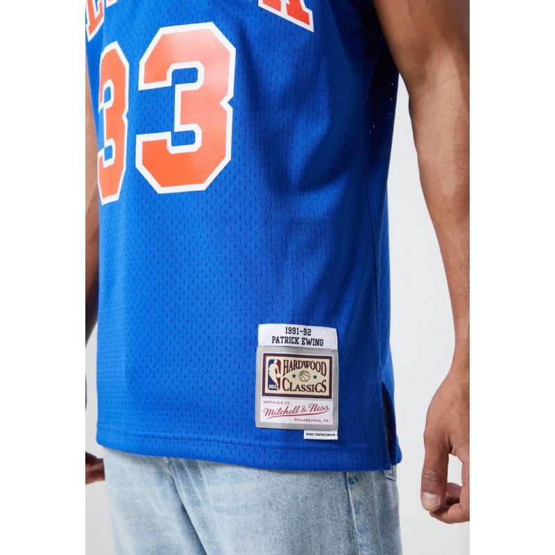 Mitchell & Ness NBA Swingman New York Knicks Patric Ewing T-Shirt SMJYGS18186-NYKROYA91PEW