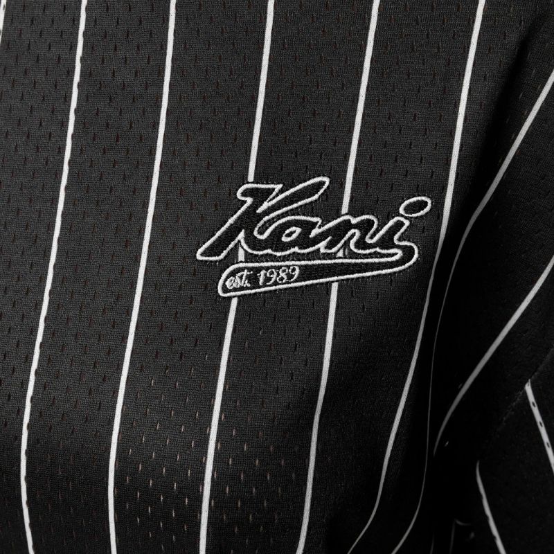 Karl Kani Chest Varsity Pinstripe Mesh Tee Light M 6038524