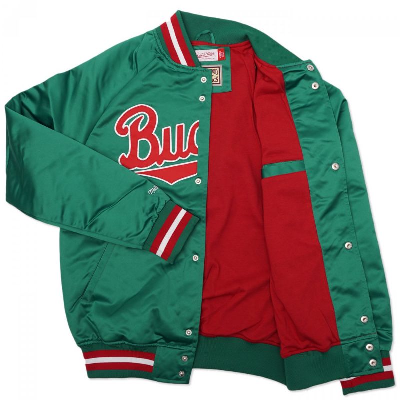 Mitchell & Ness NBA Milwaukee Bucks Lightweight Jacket M STJKMG18013-MBUDKGN
