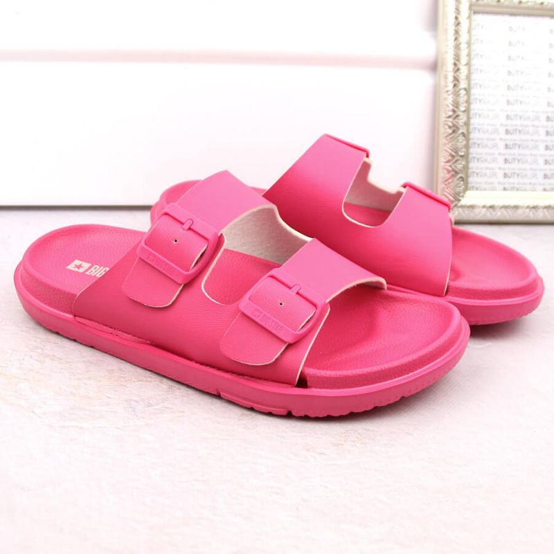 Big Star W INT2004E foam flip-flops with buckles, fuchsia