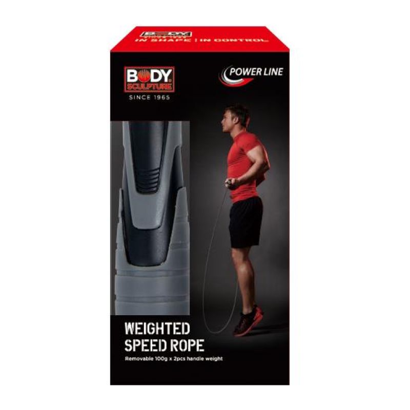 Speed skipping rope with 2 x 100g weights BK 256