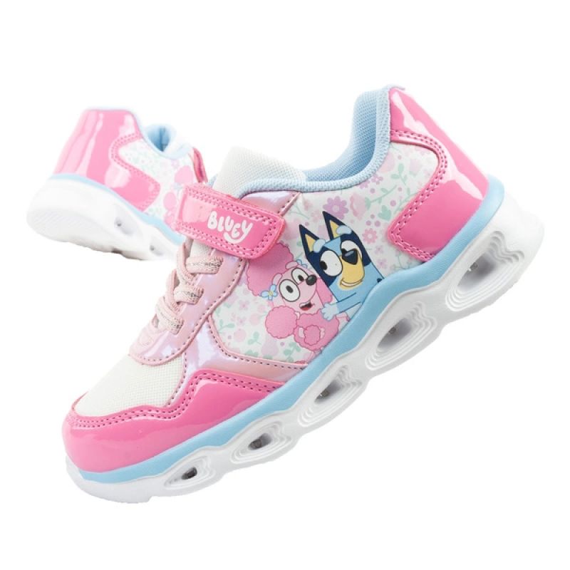 Leomil Bluey children's sports shoes, lightweight sneakers with Velcro LED