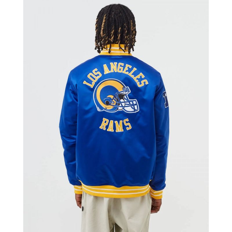 Mitchell & Ness NFL Heavyweight Satin Jacket Los Angeles Rams M OJBF3413-LARYYPPPROYA