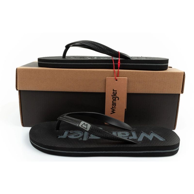 Wrangler men's flip-flops shoes Cole Flipflop black