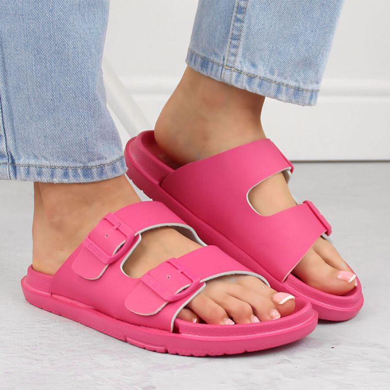 Big Star W INT2004E foam flip-flops with buckles, fuchsia
