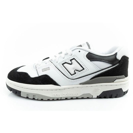 New Balance 550 youth sports shoes sneakers leather fashionable black white