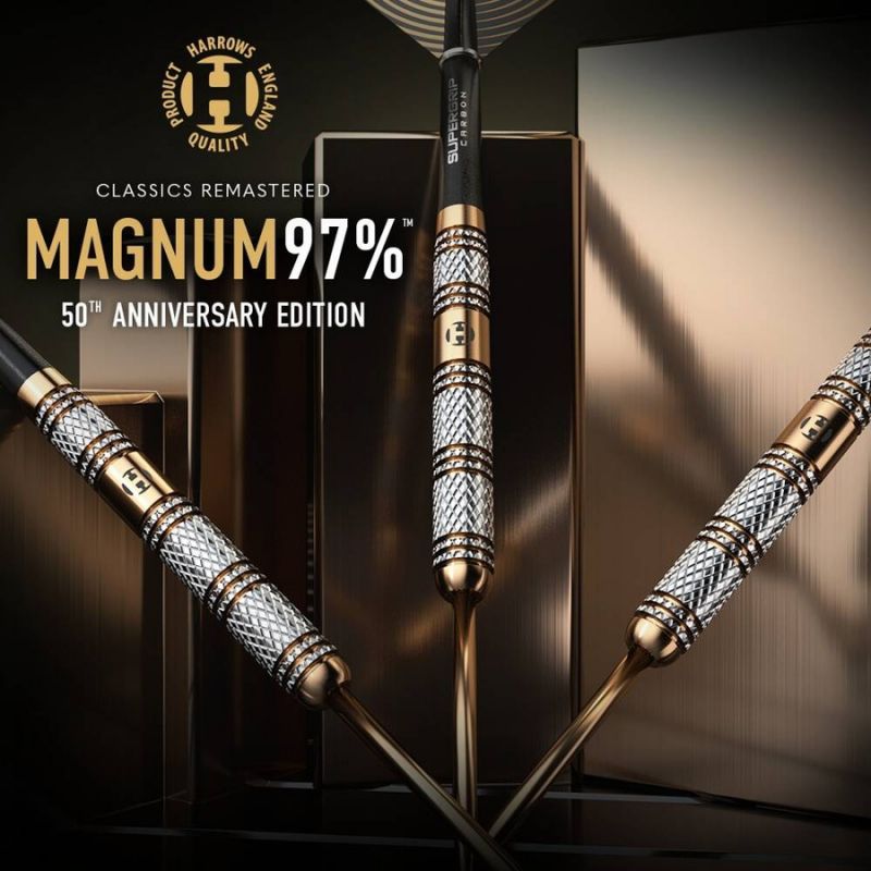 Harrows Magnum 97% 50th Anniversary Edition steeltip darts