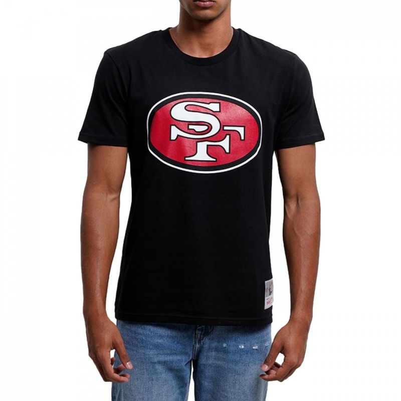 Mitchell & Ness NFL Team Logo Tee San Francisco M 49ERSS BMTRINTL1053-SF4BLCK