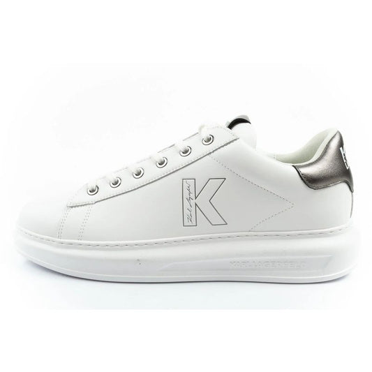 Karl Lagerfeld men's shoes sneakers Kapri natural leather white