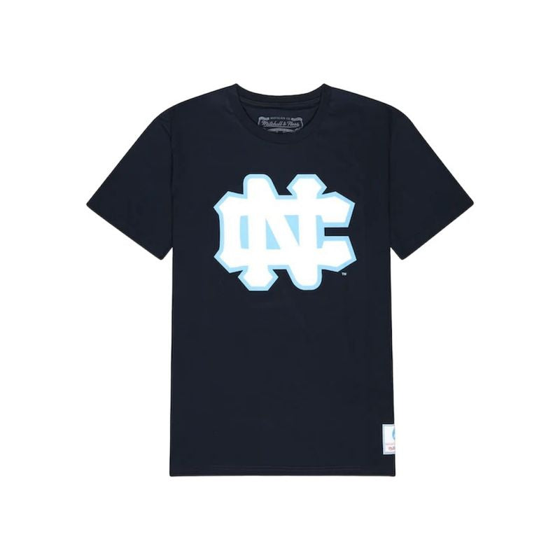 Mitchell & Ness NCAA University Of North Carolina Large Logo Tee M BMTRINTL1272-UNCNAVY