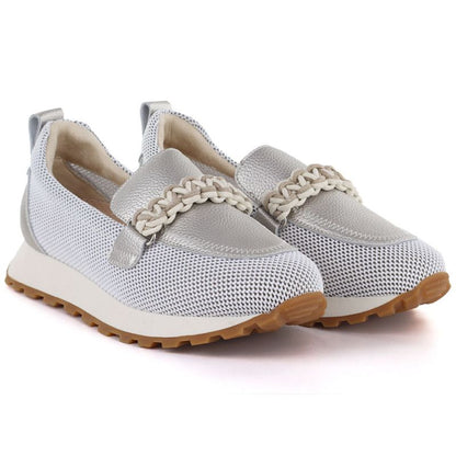Women's leather sports shoes lords gold Cambell 19392
