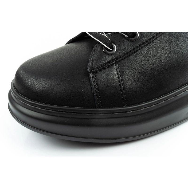 Karl Lagerfeld men's shoes sneakers Kapri natural leather black