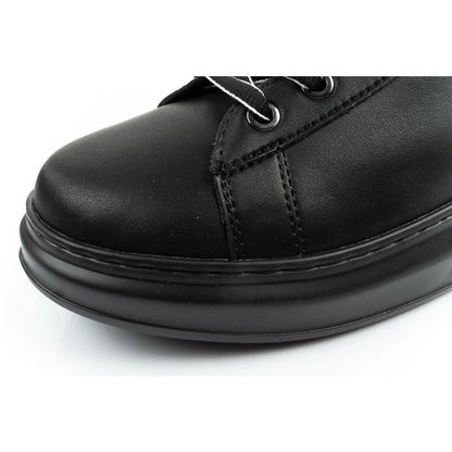 Karl Lagerfeld men's shoes sneakers Kapri natural leather black