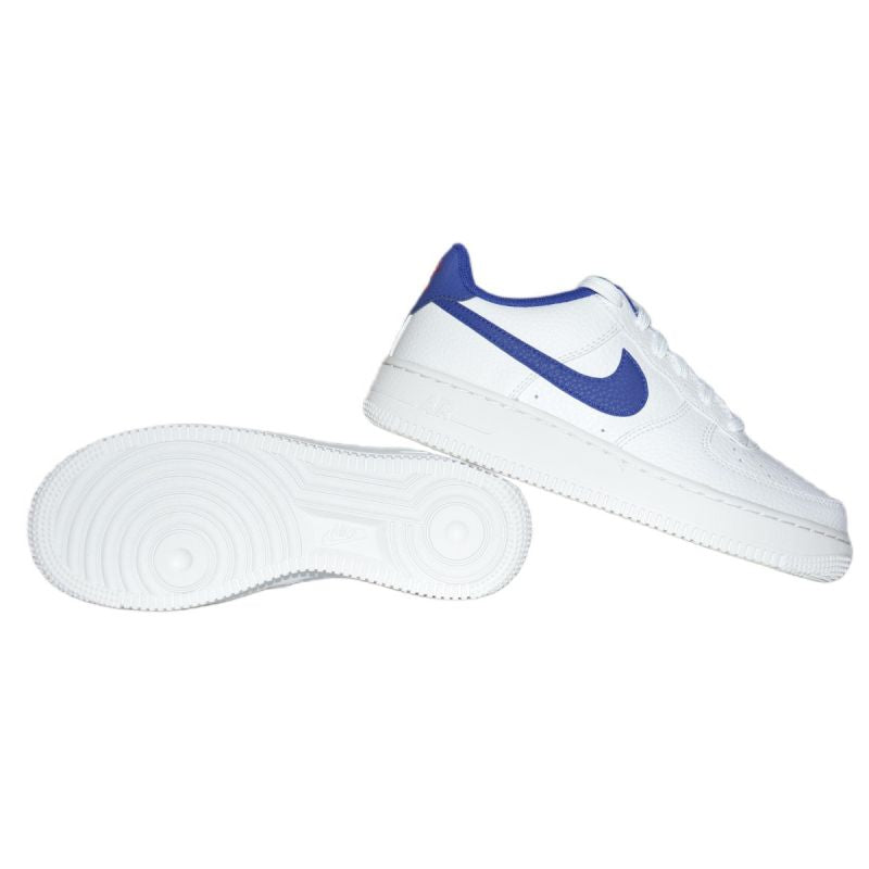 Nike Air Force 1 White/Deep royal blue women's shoes - CT3839-101