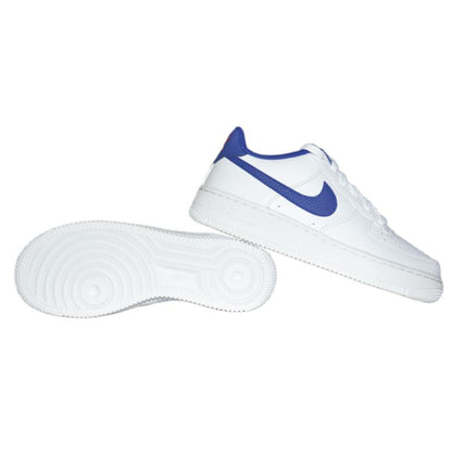 Nike Air Force 1 White/Deep royal blue women's shoes - CT3839-101