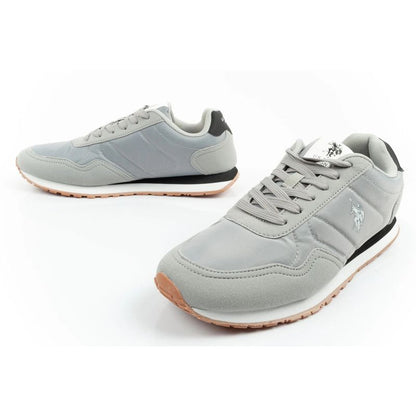 US Polo Assn sports shoes sneakers men's fashionable comfortable gray