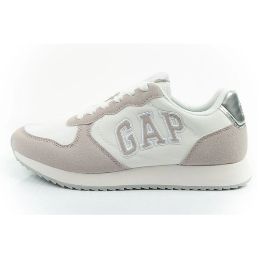 Gap women's sports shoes Nashville Arch Logo sneakers fashionable comfortable white beige