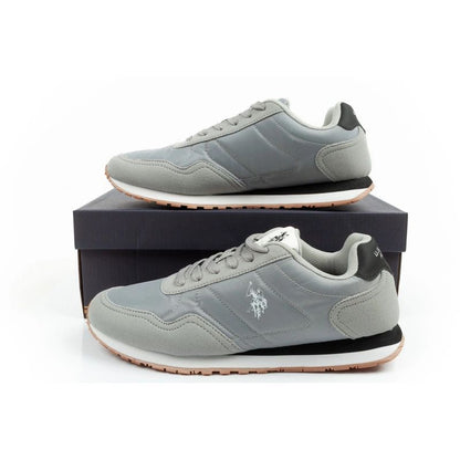 US Polo Assn sports shoes sneakers men's fashionable comfortable gray