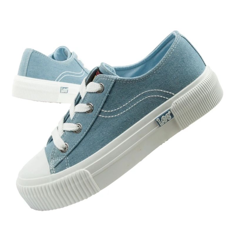 Lee women's sports shoes Isla sneakers blue platform