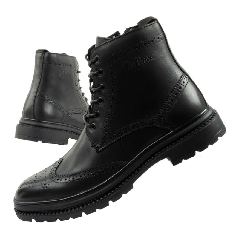 Lee Cooper men's shoes Chelsea boots elegant leather black