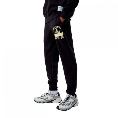 Mitchell & Ness Branded Fashion Graphic Sweatpants M PSWP5533-MNNYYPPPBLCK