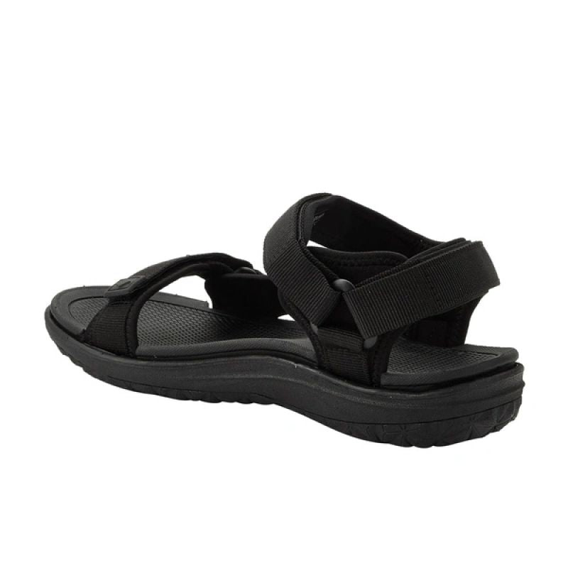 Lee Cooper women's shoes with velcro straps for summer beach sandals, lightweight black