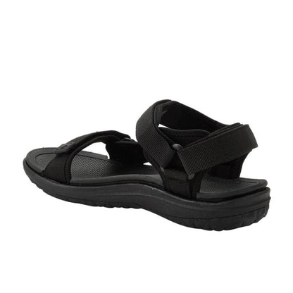 Lee Cooper women's shoes with velcro straps for summer beach sandals, lightweight black