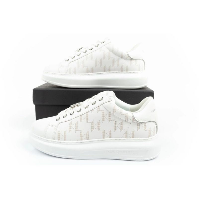 Karl Lagerfeld Kapri men's shoes sneakers natural leather white