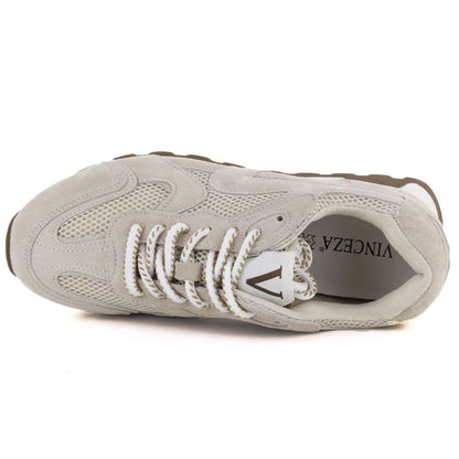 Women's beige suede leather shoes Vinceza 86426